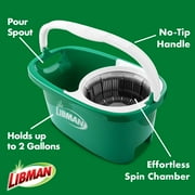 Libman Tornado Spin Mop All-in-One Floor Cleaning Kit with Advanced Microfiber Head