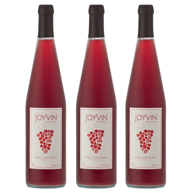 Kit de 3 - Vino Tinto Kosher Joyvin Red Rashi de 750 ml Italia EXTRA KOSHER JOYVIN Joyvin Red Rashi