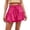 F-30Hot Pink, variant on ZHOGXU Women Skirt Summer Elastic Waist Drawstring Solid Color Ruffle Fashion Comfortable Skirt For Casual Daily Wear,Blue,L