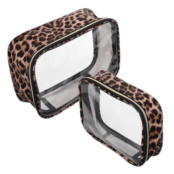 PAMINGONO Leopard Handbag 2Pcs Trendy Style for Women Travel and Camping Accessories