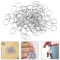 thumbnail image 2 of 100pcs Split Rings 10mm External Diameter Stainless Steel Key Chain Rings for Making Crafts, 2 of 5