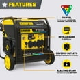 thumbnail image 4 of Champion 9000-Watt Electric Start Tri Fuel Home Backup Portable Open Frame Inverter Generator with Quiet Technology and CO Shield®, 4 of 6