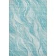 thumbnail image 2 of Addison Rugs Mayfield Washable Transitional Waves Teal Rectangle Rug, 9' x 12', 2 of 6