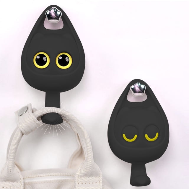Cute Wink Cat Hooks A Hook That Winkings Cartoon Winking Cat Hook No Need To Punch No Small Metal S Hooks for Locker Stuff Door Hangers Bags Loofah Holder for Shower Small Hooks for Hanging