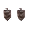 thumbnail image 2 of Greeniant Bufanda de baba para mascotas Plegable Térmica punteada Adorable Toalla triangular colorida ajustable para café de cuello de 25-45 cm Café 2piezas, 2 of 6