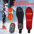 thumbnail image 2 of Semelles Chauffantes avec Télécommande Rechargeable Chauffe-Pieds Sans Fil pour Femmes Hommes, Adapté à la Chasse Randonnée Camping, 2 of 3