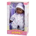 thumbnail image 2 of JC Toys La Baby African American Baby Doll |Washable 11 Inch Soft Body Doll with Purple Outfit, Blanket and Pacifier|For Children 12 Months and Older, 2 of 7