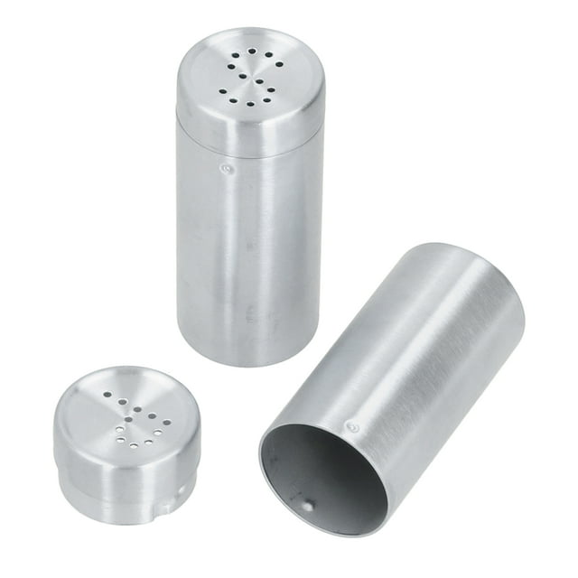 Juego de Salero y Pimentero, Salero y Pimentero de Acero inoxidable, Tarro de Especias, Botella de Condimento, Salero, Pimentero, Herramienta de Cocina
