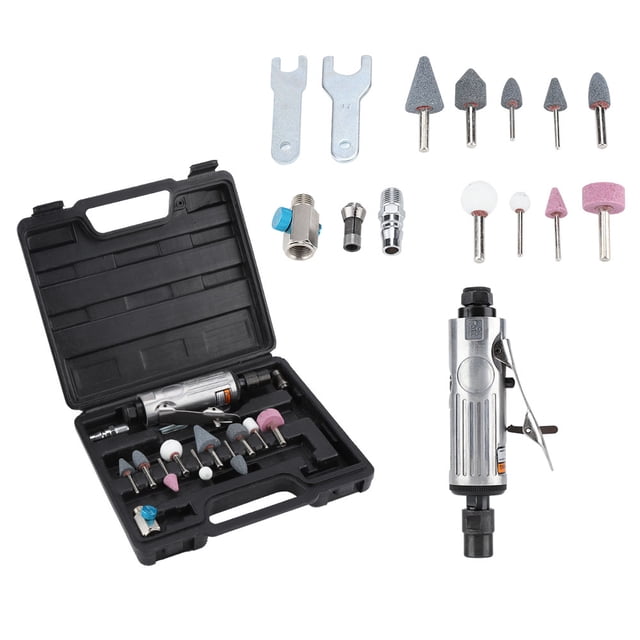 Air Die Polishing Tool, 6.2bar 25000RPM Air Die Grinder 16PCS Rear Exhaust For Maintenance