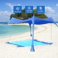 thumbnail image 7 of Beach Tent Sun Shelter,Beach Canopy Outdoor Beach Shade with Beach Blanket,UPF 50+ Sun Protection,for Beach,Camping,Picnic,Outdoor, 7 of 7
