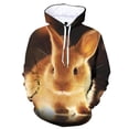 thumbnail image 3 of Sudadera con capucha con estampado 3D de animales, linda sudadera con patrón de conejo, sudadera deportiva informal de manga larga para hombres y mujeres, sudaderas con capucha para niños de otoño, 3 of 5