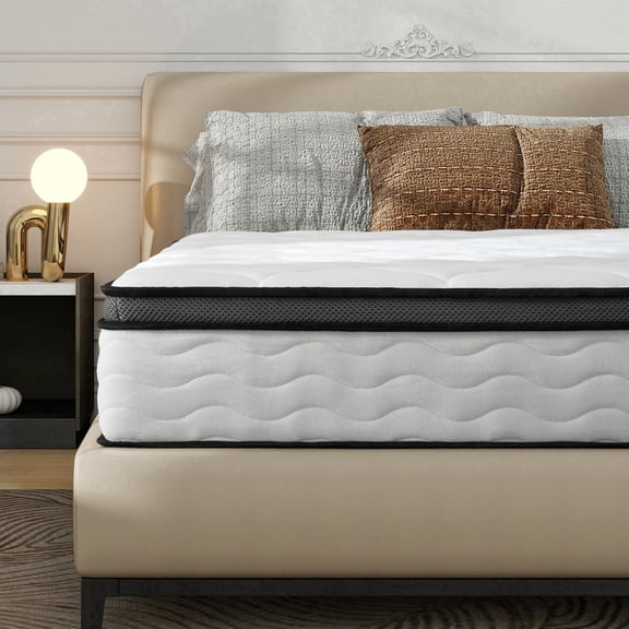 Full Mattress 12 inch, CARZZI LIFE Full Size Mattress in a Box, Gel Memory Foam and Wrapped Pocket Hybrid Spring Mattress, Medium Firm, Zoned Pressure Relief, Edge Support, 365-Night Trial
