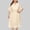 Beige, variant on YHAJDS Women's Casual Dress,Women's Dresses Long Sleeve V Neck Solid Color Waist Cinched Fall Dresses for Women Elegant Slim Midi Dress Fashionable Casual Long Sleeve Dresses