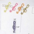 thumbnail image 2 of 6 Colors 40mm Musical Note Clips for Bookmarks, Office and School Stationery Organization, 100 Pieces Metal Paper Clips, 2 of 2