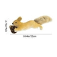 thumbnail image 2 of Diceymbol Lifelike Squirrel Ornament 9.8x2.7 Inch, Christmas Tree Desktop Figurine, 2 of 7