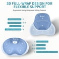 thumbnail image 2 of Florich Memory Foam Car Seat Cushion and Lumbar Support Pillow for Office, Car, Wheel Chair, Sciatica & Back & Tailbone Pain Relief, Blue, 2 of 8