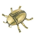 thumbnail image 5 of Raindrops 1Pcs Brass Beetle Figurine Golden Scarab Beetle Toy Vintage Antique Decor Desktop Ornament, 5 of 8