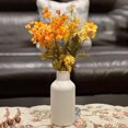 thumbnail image 4 of White Ceramic Flower Vase, Minimalist Modern Home Decor, Small Pampas Grass Vases for Table, 4 of 5