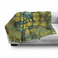 thumbnail image 3 of Polka Dots Soft Flannel Fleece Throw Blanket, Polka Dots Pattern in 60's Style Vintage Groovy Seem Circles and Points Print, Cozy Plush for Indoor and Outdoor Use, 50" x 70", Green Blue, by Ambesonne, 3 of 6