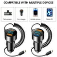 thumbnail image 4 of High Speed Charging Car Adapter Double Port Car Power Supply Equipped USB C Coiled Cord for Efficient Charging, 4 of 9
