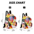 thumbnail image 2 of FORMRS Mini Backpack Purse for Women Travel Daypack Casual Shoulder Bag, Purple Triangles, 2 of 7