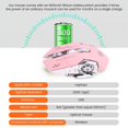thumbnail image 5 of RatóN InaláMbrico Silencioso Recargable por USB para Juegos, RatóN Recargable con Bluetooth para PC y PortáTil, Color Rosa, 5 of 5