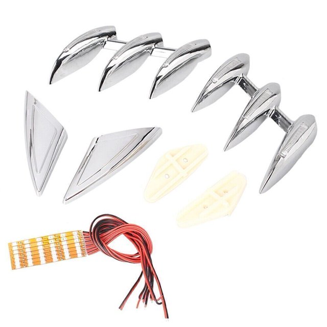 Chrome Fender Fork Tower Accents Set Fit for Honda Goldwing GL1800 2001-2011