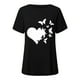 thumbnail image 4 of Tops Para Mujer Elegantes Blusas Casuales Camisas Estampado de Moda Manga Corta Camiseta Suelta Túnica Odeerbi  ODB167717, 4 of 4