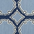 thumbnail image 6 of SAFAVIEH Bella Kaitlyn Geometric Circles Wool Area Rug, Navy/Blue, 5' x 5' Round, 6 of 6