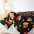 thumbnail image 4 of Manfei Cinema Popcorn Bedding Comforter Set,Movie Time Twin Comforter Sets,Red Yellow Black Bedding Set For Girl,Microfiber Bedroom Decor Reversible,2 Pieces, 4 of 8