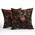 thumbnail image 2 of Vintage Floral Pattern Throw Pillow Covers 20 x 20 Inch Decorative Square Throw Pillows Set of 2 Farmhouse Floral Pillow Cases for Living Room Bedroom Home Couch Decor, 2 of 6