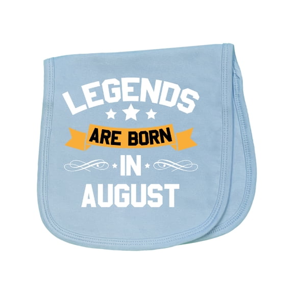 Inktastic Legends Are Born in August Baby Burp Cloth