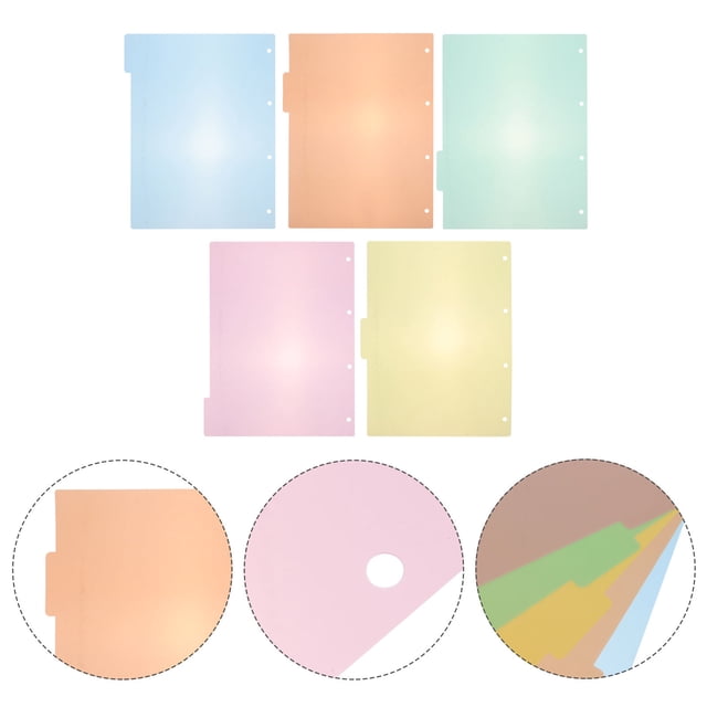 unbranded 10Ud Tarjetas De Papel Multicolor Para Organizador Con Resistente Y Fácil Uso