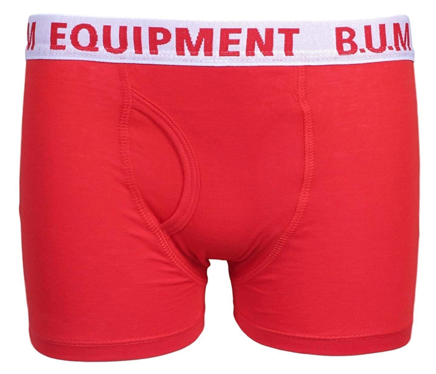 Equipment Boys 10 Pack Solid Boxer Briefs Underwear B.U.M 
