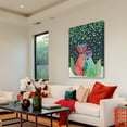 thumbnail image 4 of Marmont Hill "Winter Foxes" by Sascalia Painting Print on Wrapped Canvas, 4 of 7
