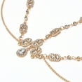 thumbnail image 5 of Unique Bargains 1 Pc Headpiece Multi-layered Rhinestone Head Chain Gold Tone, 5 of 5