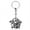 Ancient Tin, variant on Vintage Keychain Pendant, Unisex Zinc Alloy Metal Key Chain, European and American Style, Electroplated Bronze/Ancient Tin Finish (4.6 x 3.8 cm)