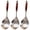 3, variant on Wooden Handle 316 Stainless Steel Skimmer with Oval Drainage Matrix, 17.7 in Lengthened Rapid Oil Draining Slotted Spoon, Heavy Duty Spider Strainer Cooking Ladle Utensil