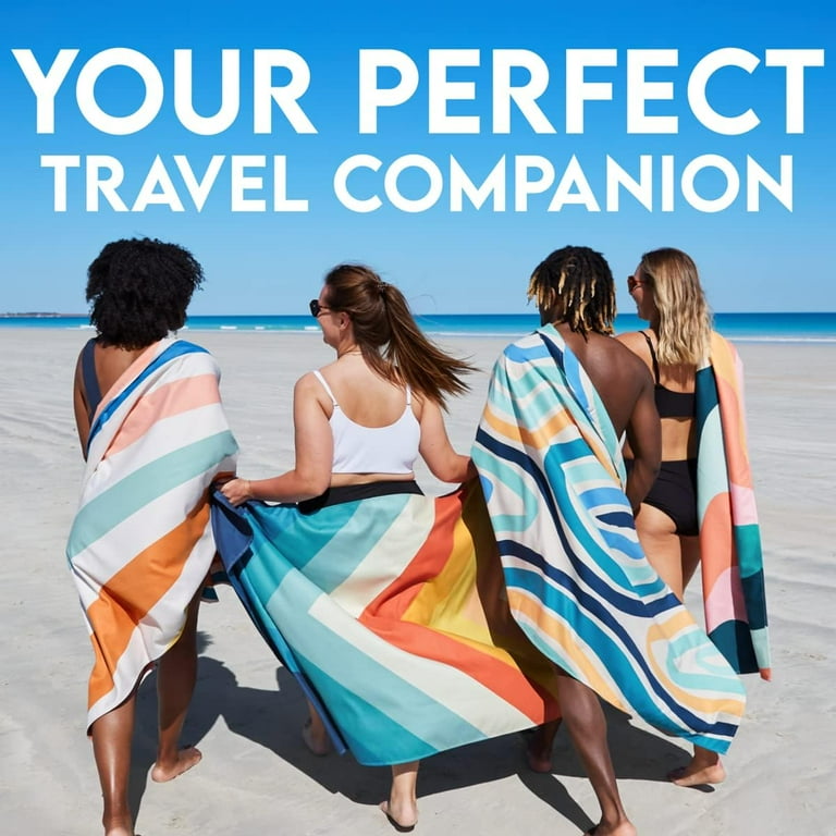 Dock Bay Beach Towel Quick Dry Sand Free Compact Lightweight 100 Recycled Includes Bag Walmart