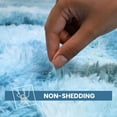 thumbnail image 5 of IR Imperial Rooms Shaggy Rug 5x7ft for Bedroom Fluffy Shag Rug Anti-Slip Living Room Washable Soft Carpet Tie Dye Teal, 5 of 9