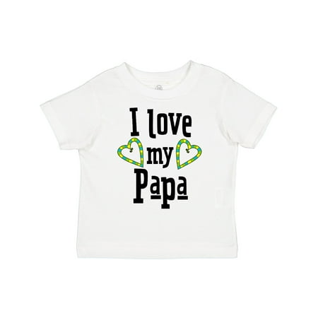 

Inktastic I Love My Papa- Hearts Gift Toddler Boy or Toddler Girl T-Shirt