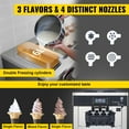 thumbnail image 5 of SHENGJINSH Ice Cream Maker, 3 Flavors 5.3-7.4 Gal/H, 2200W Commercial Ice Cream Machine with LED Display Auto Clean, 5 of 9