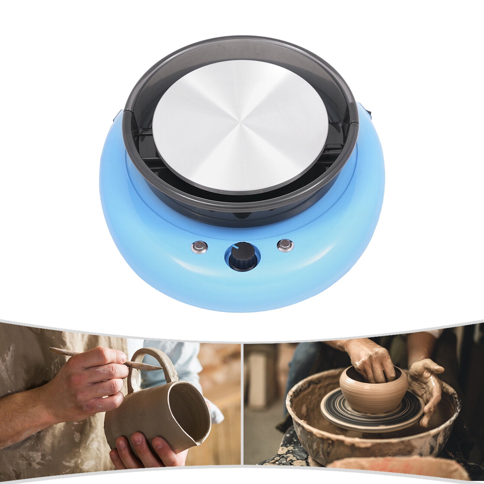 Adjustable Speed Pottery Wheel Forming Machine Ceramic Work Clay Art Craft 60W