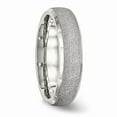 thumbnail image 4 of White Stainless Steel Ring Band Wedding Polished Laser Cut, 4 of 6