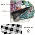 thumbnail image 6 of Summer Botanical 5x7 Area Rugs for Living Room, Tropical Saguaro Opuntia Green Cactus Black Plaid Non Slip Floor Mat Washable Low-Profile Indoor Carpet for Bedroom, Dining Room, Bathroom, 6 of 9