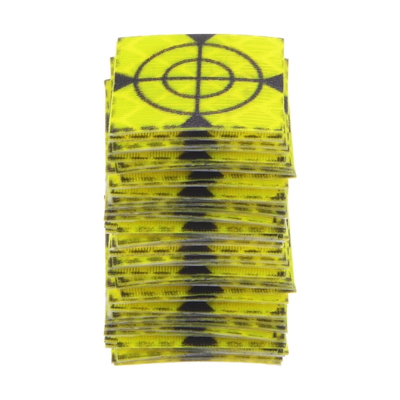 Uxcell 60packs Survey Reflector Sheets 20mm Self-adhesive Survey Target Mark, Green