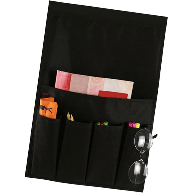 Sofa Armrest Organizer - Arm Chair Holder Storage Organizer, Remote Control Bracket Pockets for Magazines, Phone, Book, and Glasses