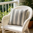 thumbnail image 4 of Darzheoy Boho Throw Pillow,Farmhouse Decorative Striped Square Pillow,Yarn Dyed Striped Woven Cushion Pillow,Soft Cotton Blend Decorative Cushion Pillow for Sofa Living Room Bedroom Home Decor, 4 of 6