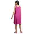 thumbnail image 4 of Moomaya WoMen's Printed A-Line Sleeveless Nightdress Cotton Sleepwear Gown, 4 of 6