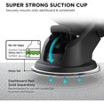 thumbnail image 4 of WWS-Easy One Touch Mini Dash & Windshield Car Mount Phone Holder || iPhone Xs Max R 8 Plus 7 Samsung Galaxy S10 E S9 S8 Plus Edge, Note 9 & Other Smartphones, 4 of 4